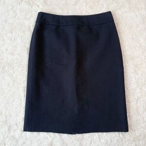 Brooks Brothers Woman Navy Blue Textured Pencil Skirt US6 Classic Office Luxury